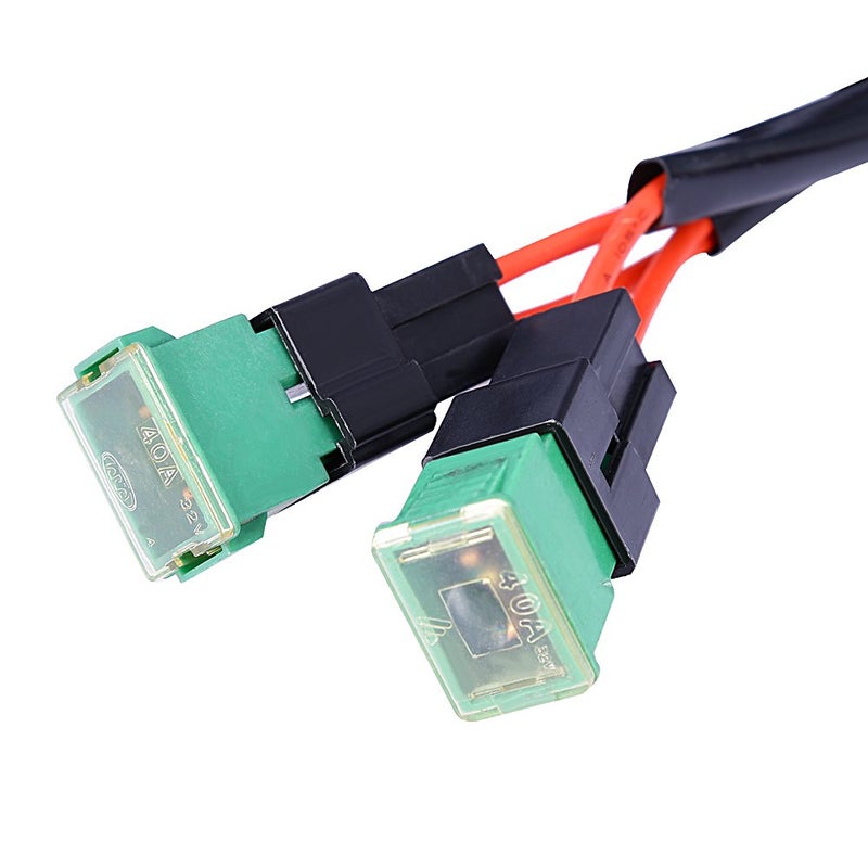 Anxingo Dual High Low Beam Headlight Relay Wiring Harness H4 9003 with High Heat Ceramic Plugs - Image 5
